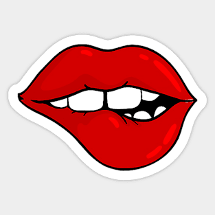 Kinky Red Lips Sticker